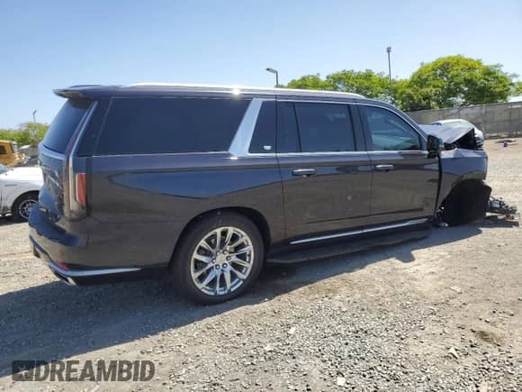 2022 Cadillac Escalade ESV Premium Luxury с VIN 1GYS4KKL8NR149625, выставлен на аукционе Copart как лот 56782135 с пробегом 23 346 миль миль и Списание • Salvage title. История ставок и продаж доступна на DreamBid. Изображение 3.