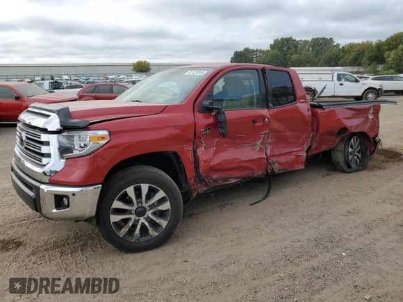 2020 Toyota Tundra Limited z VIN 5TFBY5F14LX901558, wystawiony jako Copart lot #81123045 z przebiegiem 42 953 mil mil oraz Szkoda całkowita • Salvage title. Historia ofert i sprzedaży dostępna na DreamBid. Obrazek 1.