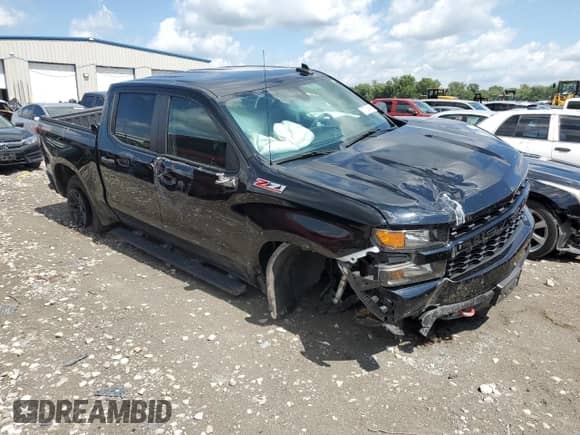 2022 Chevrolet Silverado 1500 Custom Trail Boss z VIN 1GCPYCEK1NZ232886, wystawiony jako Copart lot #67035484 z przebiegiem 37 429 mil mil oraz Szkoda całkowita • Salvage title. Historia ofert i sprzedaży dostępna na DreamBid. Obrazek 4.