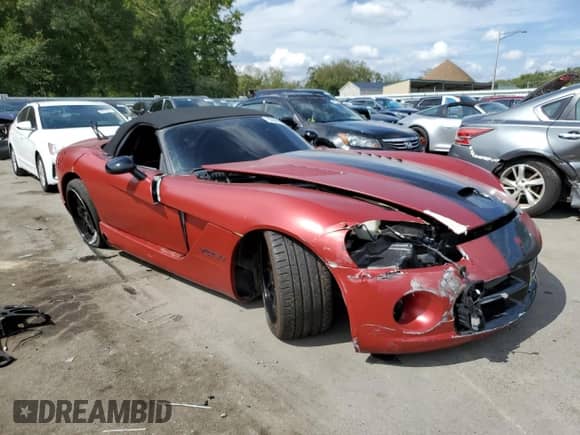 2005 Dodge Viper SRT-10 with VIN 1B3JZ65Z75V500947, listed as a Copart auction lot 80869505 with 39,336 mi miles and Salvage title. Bid and sale history available at DreamBid. Image 4.