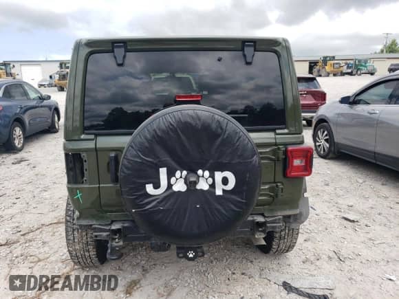 2021 Jeep Wrangler Unlimited Sahara Altitude with VIN 1C4HJXEG2MW605137, listed as a Copart auction lot 67749615 with 66,869 mi miles and Salvage title. Bid and sale history available at DreamBid. Image 6.