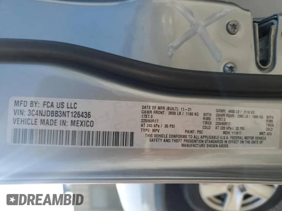 2022 Jeep Compass Latitude z VIN 3C4NJDBB3NT126436, wystawiony jako Copart lot #81163975 z przebiegiem 64 515 mil mil oraz Czysty tytuł • Clean title. Historia ofert i sprzedaży dostępna na DreamBid. Obrazek 13.