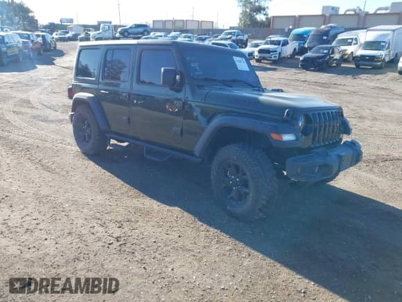 2022 Jeep Wrangler Unlimited High Tide z VIN 1C4HJXDG5NW113205, wystawiony jako IAAI lot #41488724 z przebiegiem 30 446 mil mil oraz . Historia ofert i sprzedaży dostępna na DreamBid. Obrazek 1.