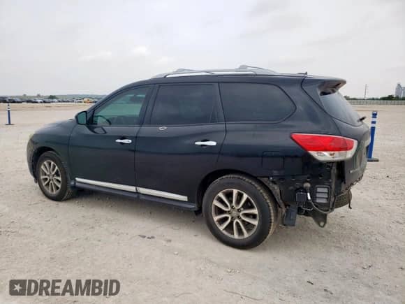 2015 Nissan Pathfinder SV с VIN 5N1AR2MN8FC697478, выставлен на аукционе Copart как лот 56248395 с пробегом 112 625 миль миль и Списание • Salvage title. История ставок и продаж доступна на DreamBid. Изображение 2.