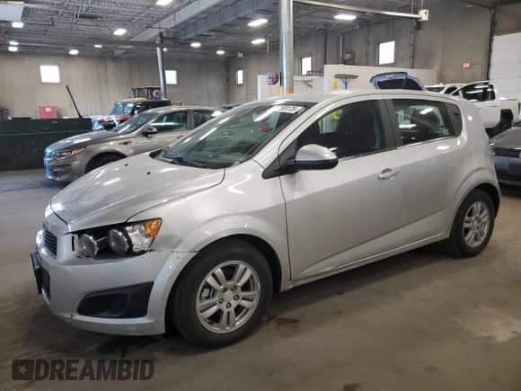 2016 Chevrolet Sonic LT with VIN 1G1JC6SB5G4182464, listed as a Copart auction lot 80868175 with 14,855 mi miles and Salvage title. Bid and sale history available at DreamBid. Image 1.