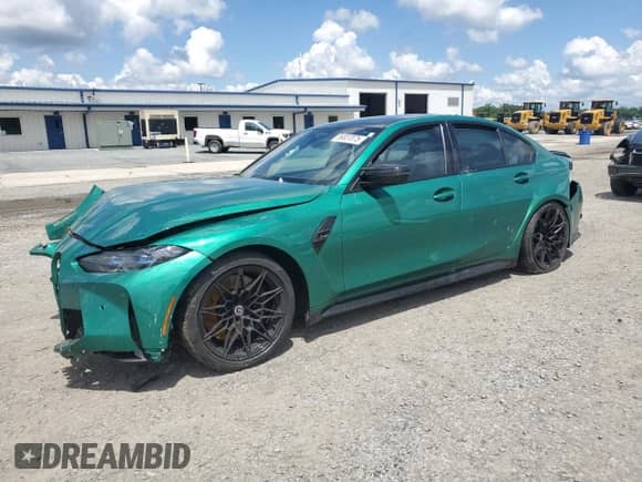 2022 BMW M3 Competition xDrive with VIN WBS43AY05NFN12563, listed as a Copart auction lot 56837075 with Not provided miles and Salvage title. Bid and sale history available at DreamBid. Image 1.