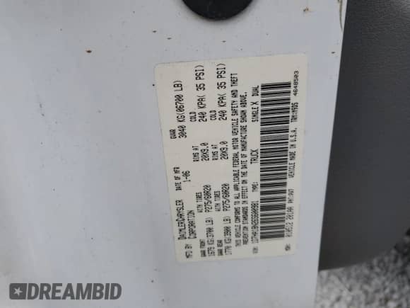 2006 Dodge 1500 ST z VIN 1D7HA18N26S600981, wystawiony jako Copart lot #87699245 z przebiegiem 166 514 mil mil oraz Szkoda całkowita • Salvage title. Historia ofert i sprzedaży dostępna na DreamBid. Obrazek 14.