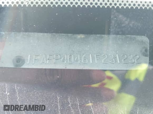 2001 Ford Mustang Standard z VIN 1FAFP40461F231232, wystawiony jako IAAI lot #38659266 z przebiegiem 150 966 mil mil oraz . Historia ofert i sprzedaży dostępna na DreamBid. Obrazek 9.