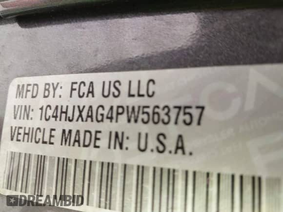 2023 Jeep Wrangler Sport S с VIN 1C4HJXAG4PW563757, выставлен на аукционе IAAI как лот 42992871 с пробегом 17 356 миль миль и . История ставок и продаж доступна на DreamBid. Изображение 9.