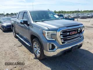 2021 GMC Sierra 1500 SLT with VIN 3GTU9DET9MG334823, listed as a IAAI auction lot 43098321 with 88,435 mi miles and . Bid and sale history available at DreamBid. Image 1.