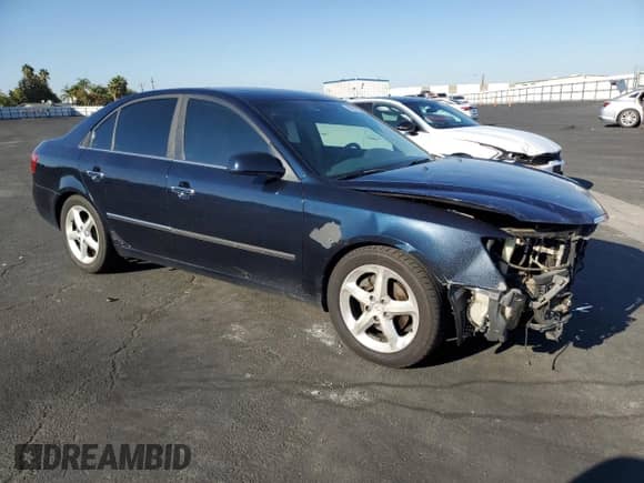 2008 Hyundai Sonata SE with VIN 5NPEU46F78H386895, listed as a Copart auction lot 89675555 with 123,149 mi miles and Salvage title. Bid and sale history available at DreamBid. Image 4.