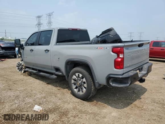 2024 Chevrolet Silverado 2500HD Custom с VIN 2GC4YME73R1271272, выставлен на аукционе Copart как лот 66912935 с пробегом 14 841 миль миль и Списание • Salvage title. История ставок и продаж доступна на DreamBid. Изображение 2.