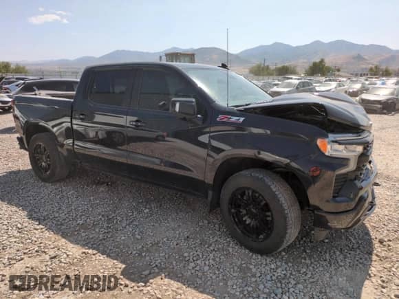2022 Chevrolet Silverado 1500 RST with VIN 1GCUDEET2NZ602939, listed as a Copart auction lot 56481435 with Not provided miles and Salvage title. Bid and sale history available at DreamBid. Image 4.