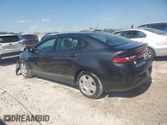 2013 Dodge Dart Aero with VIN 1C3CDFAH8DD335776, listed as a Copart auction lot 62275435 with 107,107 mi miles and Clean title. Bid and sale history available at DreamBid. Image 2.