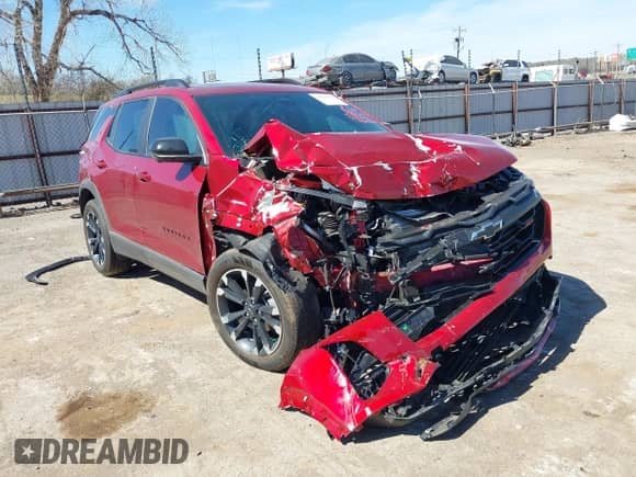 2025 Chevrolet Equinox AWD RS с VIN 3GNAXTEGXSL146412, выставлен на аукционе IAAI как лот 41816470 с пробегом 9 764 миль миль и . История ставок и продаж доступна на DreamBid. Изображение 1.