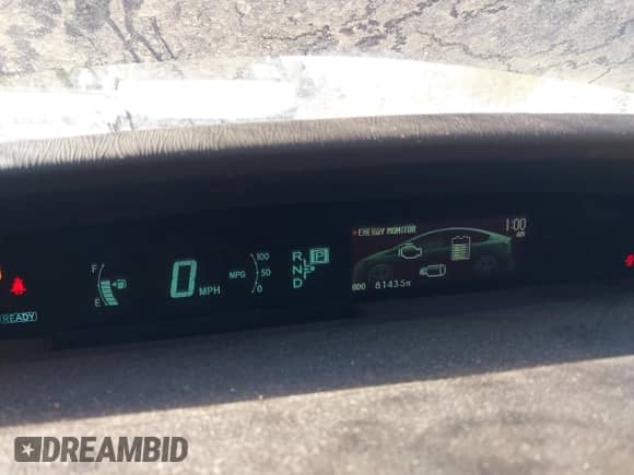 2013 Toyota Prius Three with VIN JTDKN3DU4D0350682, listed as a IAAI auction lot 43421647 with 81,435 mi miles and . Bid and sale history available at DreamBid. Image 7.