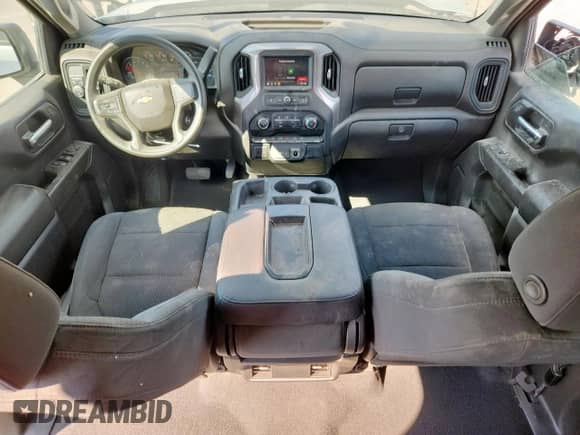 2022 Chevrolet Silverado 1500 Custom with VIN 1GCPWBEK7NZ230995, listed as a Copart auction lot 80753555 with 93,891 mi miles and Salvage title. Bid and sale history available at DreamBid. Image 8.