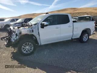 2022 Chevrolet Silverado 1500 z VIN 1GCVDDET1NZ505312, wystawiony jako Copart lot #68635944 z przebiegiem 52 676 mil mil oraz Szkoda całkowita • Salvage title. Historia ofert i sprzedaży dostępna na DreamBid. Obrazek 1.