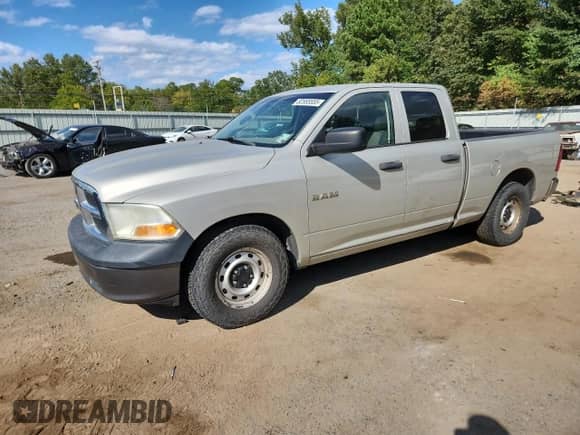 2010 Dodge 1500 SLT with VIN 1D7RB1GP2AS245498, listed as a Copart auction lot 82585555 with 343,074 mi miles and Clean title. Bid and sale history available at DreamBid. Image 1.