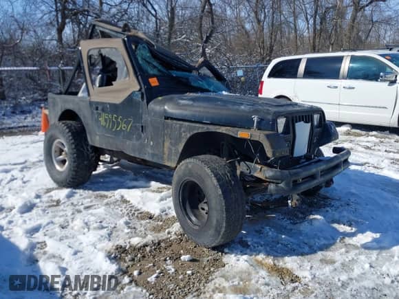 1991 Jeep Wrangler with VIN 2J4FY19P1MJ154813, listed as a IAAI auction lot 41595567 with Not provided miles and . Bid and sale history available at DreamBid. Image 1.