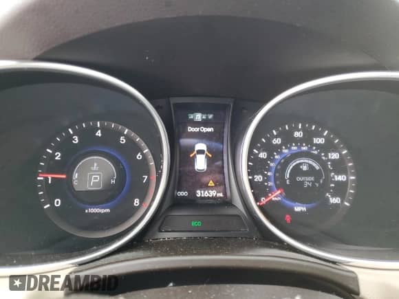 2015 Hyundai Santa Fe Limited with VIN KM8SNDHF6FU099253, listed as a Copart auction lot 43934445 with 31,639 mi miles and Salvage title. Bid and sale history available at DreamBid. Image 9.