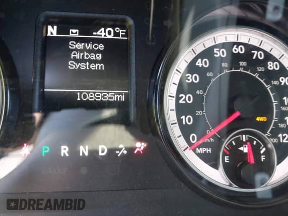 2019 Ram 1500 Warlock with VIN 1C6RR7GG9KS693061, listed as a IAAI auction lot 42957492 with 108,935 mi miles and . Bid and sale history available at DreamBid. Image 7.