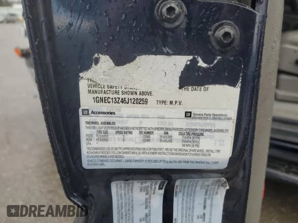 2006 Chevrolet Tahoe LS with VIN 1GNEC13Z46J120259, listed as a Copart auction lot 86140364 with 221,001 mi miles and Salvage title. Bid and sale history available at DreamBid. Image 13.