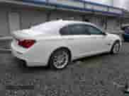 2013 BMW 7 Series 750i xDrive with VIN WBAYB6C56DD223727, listed as a Copart auction lot 45298235 with 113,635 mi miles and Salvage title. Bid and sale history available at DreamBid. Image 3.