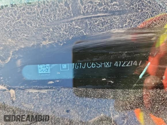 2015 Chevrolet Sonic LT с VIN 1G1JC6SH8F4122147, выставлен на аукционе Copart как лот 80383005 с пробегом Не указан миль и Списание • Salvage title. История ставок и продаж доступна на DreamBid. Изображение 13.