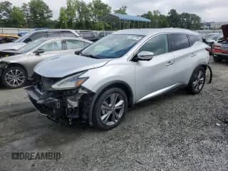 2020 Nissan Murano Platinum with VIN 5N1AZ2DS2LN109791, listed as a Copart auction lot 58822735 with 52,709 mi miles and Salvage title. Bid and sale history available at DreamBid. Image 1.