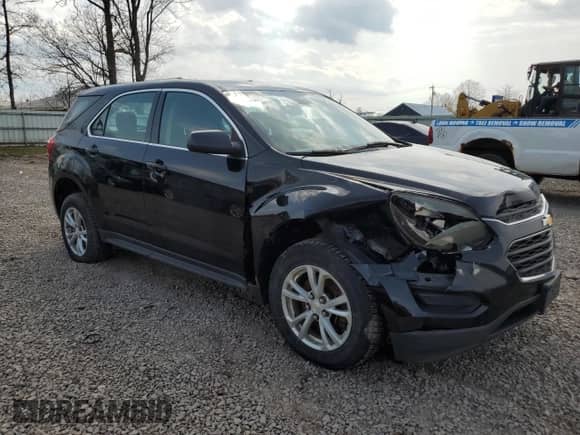 2017 Chevrolet Equinox LS with VIN 2GNFLEEK2H6324523, listed as a Copart auction lot 52724925 with 93,858 mi miles and Salvage title. Bid and sale history available at DreamBid. Image 4.