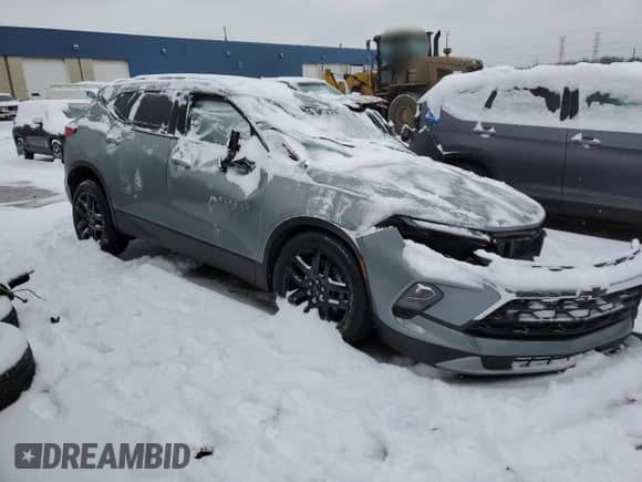 2023 Chevrolet Blazer LT с VIN 3GNKBJRS8PS212247, выставлен на аукционе Copart как лот 44911225 с пробегом 10 845 миль миль и На запчасти • Non repairable. История ставок и продаж доступна на DreamBid. Изображение 4.
