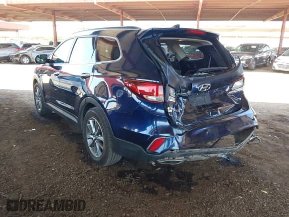2017 Hyundai Santa Fe SE with VIN KM8SM4HF3HU240253, listed as a IAAI auction lot 42714323 with 171,706 mi miles and . Bid and sale history available at DreamBid. Image 3.