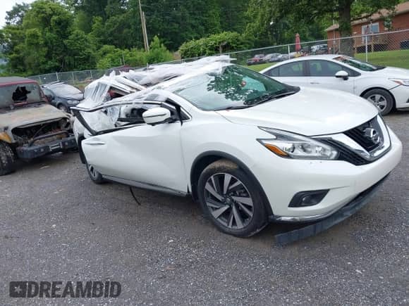 2017 Nissan Murano SV с VIN 5N1AZ2MGXHN126423, выставлен на аукционе IAAI как лот 42372005 с пробегом 71 056 миль миль и . История ставок и продаж доступна на DreamBid. Изображение 1.