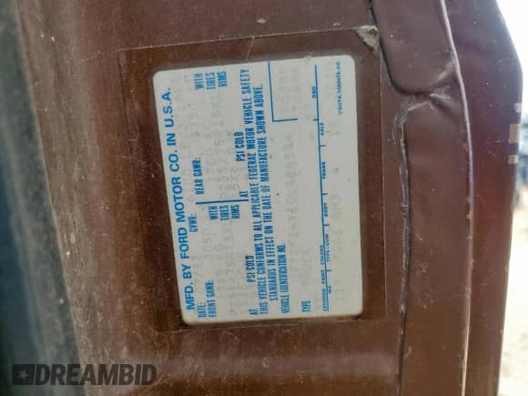 1983 Ford F-150 z VIN 1FTEF14Y1DLA86384, wystawiony jako Copart lot #61199765 z przebiegiem 382 346 mil mil oraz Czysty tytuł • Clean title. Historia ofert i sprzedaży dostępna na DreamBid. Obrazek 12.