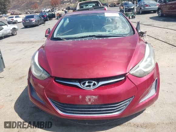 2016 Hyundai Elantra SE with VIN 5NPDH4AE4GH709863, listed as a IAAI auction lot 43256873 with Not provided miles and . Bid and sale history available at DreamBid. Image 12.