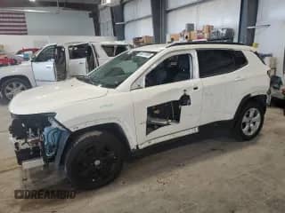 2021 Jeep Compass Latitude with VIN 3C4NJDBBXMT543695, listed as a Copart auction lot 65671595 with 45,242 mi miles and Salvage title. Bid and sale history available at DreamBid. Image 1.