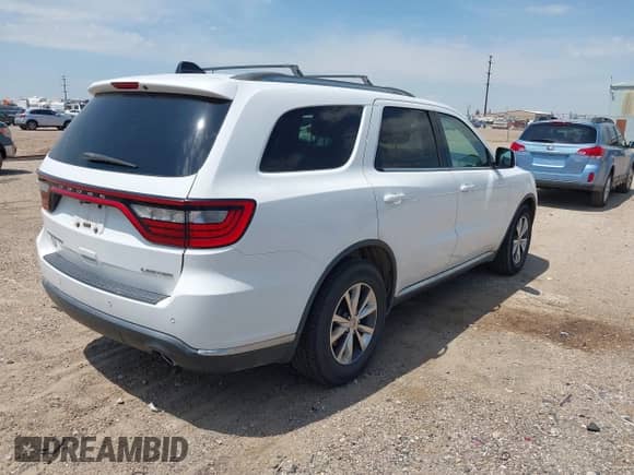 2016 Dodge Durango Limited with VIN 1C4RDHDG8GC432779, listed as a IAAI auction lot 42954792 with 137,086 mi miles and . Bid and sale history available at DreamBid. Image 4.