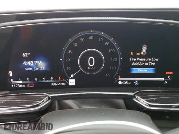 2021 Cadillac Escalade ESV Sport с VIN 1GYS4NKL1MR214881, выставлен на аукционе Copart как лот 39325834 с пробегом 11 736 миль миль и Чистый • Clean title. История ставок и продаж доступна на DreamBid. Изображение 9.