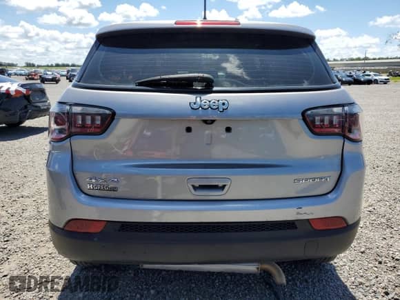 2017 Jeep Compass Sport with VIN 3C4NJDAB3HT629342, listed as a Copart auction lot 66046925 with 87,939 mi miles and Salvage title. Bid and sale history available at DreamBid. Image 6.