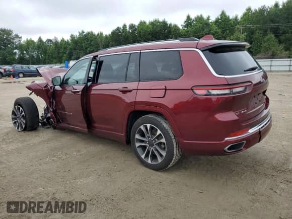 2022 Jeep Grand Cherokee Overland с VIN 1C4RJKDG5N8516550, выставлен на аукционе Copart как лот 61286715 с пробегом 42 138 миль миль и Списание • Salvage title. История ставок и продаж доступна на DreamBid. Изображение 2.