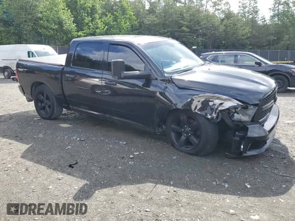 2017 Ram 1500 Express with VIN 1C6RR7KG2HS772703, listed as a Copart auction lot 55504195 with 150,027 mi miles and Salvage title. Bid and sale history available at DreamBid. Image 4.