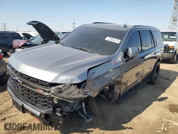 2021 Chevrolet Tahoe Z71 с VIN 1GNSKPKD8MR152581, выставлен на аукционе Copart как лот 52806615 с пробегом 91 012 миль миль и Списание • Salvage title. История ставок и продаж доступна на DreamBid. Изображение 1.