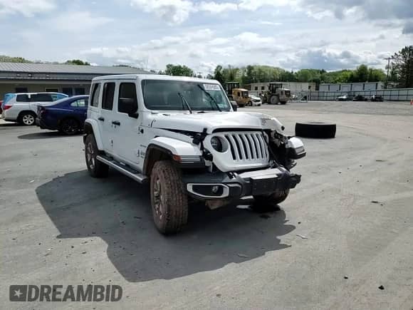 2021 Jeep Wrangler Unlimited Sahara with VIN 1C4HJXEG6MW743330, listed as a Copart auction lot 58504505 with 48,067 mi miles and Salvage title. Bid and sale history available at DreamBid. Image 15.