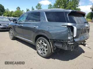 2022 Hyundai Palisade Calligraphy с VIN KM8R7DHE0NU353974, выставлен на аукционе Copart как лот 61457164 с пробегом 24 549 миль миль и Списание • Salvage title. История ставок и продаж доступна на DreamBid. Изображение 2.