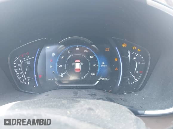 2019 Hyundai Santa Fe SEL with VIN 5NMS33AD7KH113627, listed as a IAAI auction lot 41857170 with 75,813 mi miles and . Bid and sale history available at DreamBid. Image 7.