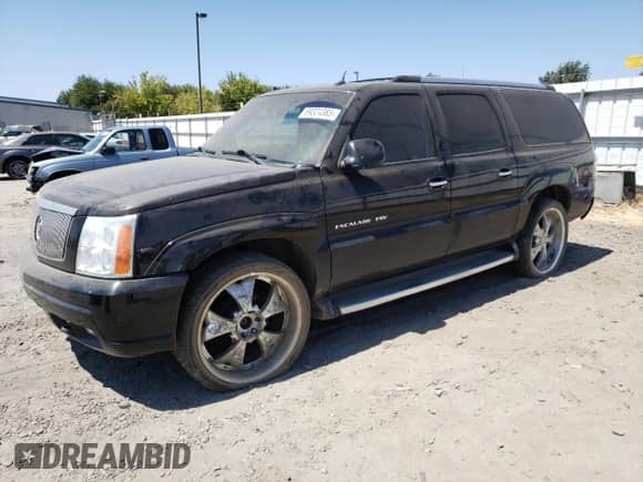 2004 Cadillac Escalade ESV z VIN 3GYFK66N74G330398, wystawiony jako Copart lot #69324385 z przebiegiem 139 475 mil mil oraz Czysty tytuł • Clean title. Historia ofert i sprzedaży dostępna na DreamBid. Obrazek 1.