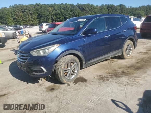 2017 Hyundai Santa Fe 2.4L z VIN 5XYZT3LB0HG468815, wystawiony jako Copart lot #85317385 z przebiegiem 127 275 mil mil oraz Czysty tytuł • Clean title. Historia ofert i sprzedaży dostępna na DreamBid. Obrazek 1.