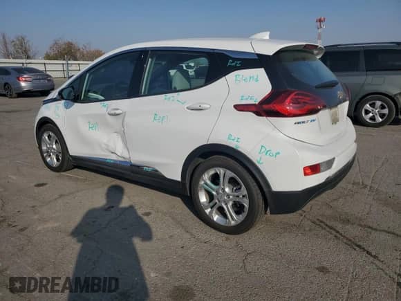 2018 Chevrolet Bolt EV LT with VIN 1G1FW6S01J4135175, listed as a Copart auction lot 90359965 with 56,519 mi miles and Salvage title. Bid and sale history available at DreamBid. Image 2.