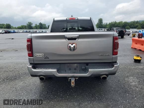 2019 Ram 1500 Longhorn with VIN 1C6SRFKT4KN518084, listed as a Copart auction lot 64739205 with 168,156 mi miles and Salvage title. Bid and sale history available at DreamBid. Image 6.